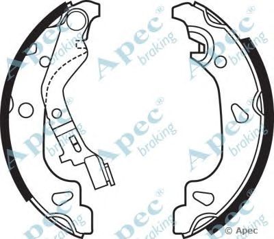 APEC BRAKING shu623 -  Комплект тормозных колодок